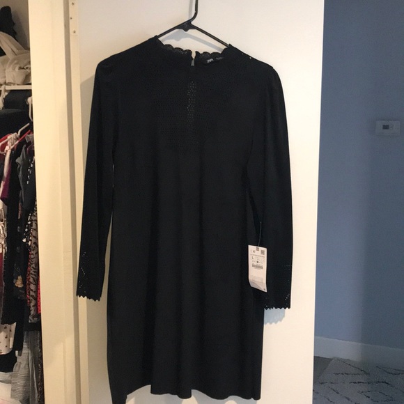 Zara black suede dress - Picture 3 of 3